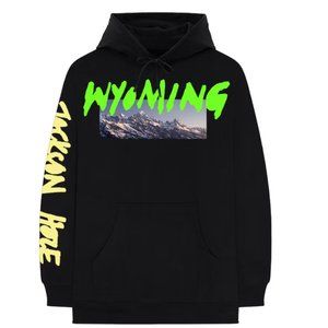 Yeezy Black Hoodie with Neon Green and Yellow Accents
